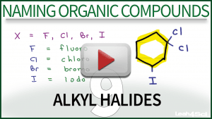 Naming Alkyl Halides Video Tutorial by Leah4sci