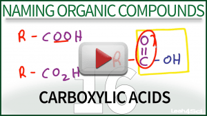Naming Carboxylic Acids Tutorial by Leah4sci Orgo