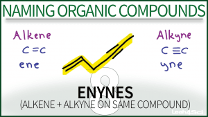 Nomenclature Enynes Video Tutorial Organic Chemistry Leah Fisch