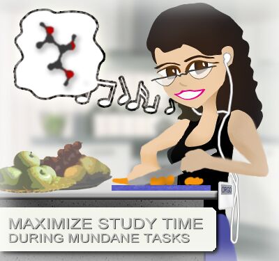 studying during mundane tasks - Leah Fisch