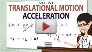Acceleration in MCAT Physics Translational Motion Video by Leah4sci