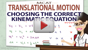 Which Equations To Choose in MCAT Kinematics Video by Leah4sci