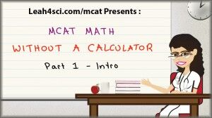 mcat math without a calculator 1 tutorial video