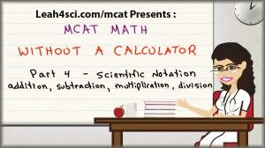 mcat math without a calculator 4