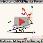 mcat physics adding and subtracting angled vectors translational motion vid 4 leah4sci