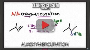 Alkoxymercuration Demercuration Reduction Alkene Reaction Mechanism Leah4sci