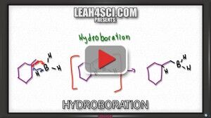 hydroboration oxidation alkene reaction mechanism tutorial video
