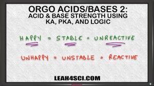 Ranking Acid Base Strength Using Ka pKa and Logic