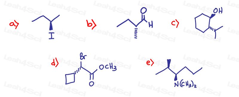 Stereochemistry Practice finding R and S configuration(1)