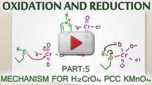 Alcohol Oxidation Mechanism with H2CrO4, PCC and KMnO4 tutorial by Leah4sci