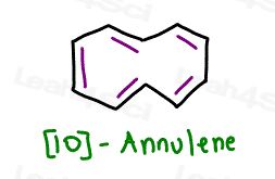 10-annulene tricky Aromaticity question nonaromatic