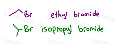 Ethyl bromide Isopropyl bromide Organic Molecule examples