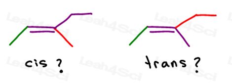 3-methyl-2-pentene cis or trans