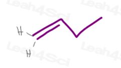 Cis trans alkene with terminal pi bond