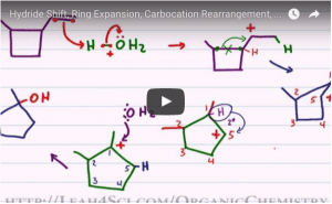 Ring Expansion via Hydride Shift and Methyl Shift Video Tutorial
