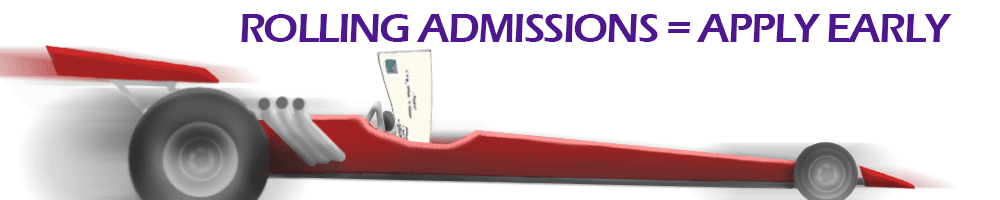 Rolling Admissions = apply early for Med School 