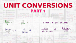 Dimensional Analysis Unit Conversions on the MCAT