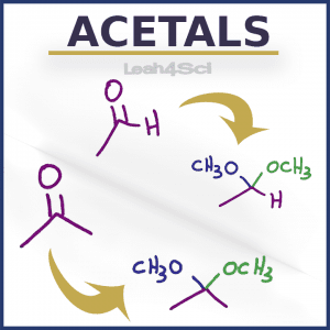 Acetals Ketals Hemiacetals Hemiketals in Organic Chemistry Video Tutorial Series By Leah4sci