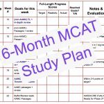 6 month mcat study plan by leah4sci