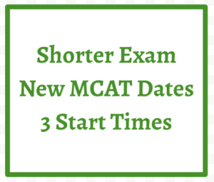 Shorter Exam New MCAT Dates 3 Start Times Leah4sci