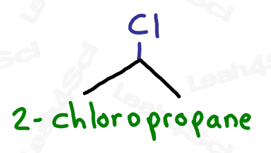 2-chloropropane naming halogens