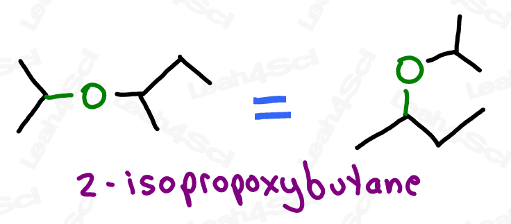 2-isopropoxybutane drawing ethers
