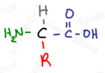 Amino acid with variable side chain