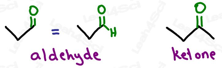 Leah Aldehyde versus ketone terminal versus internal