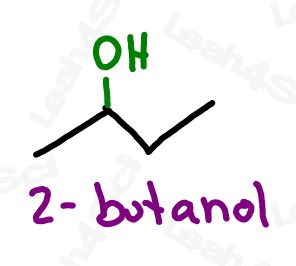 Naming alcohols 2-butanol