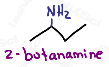 Naming amines 2-butanamine