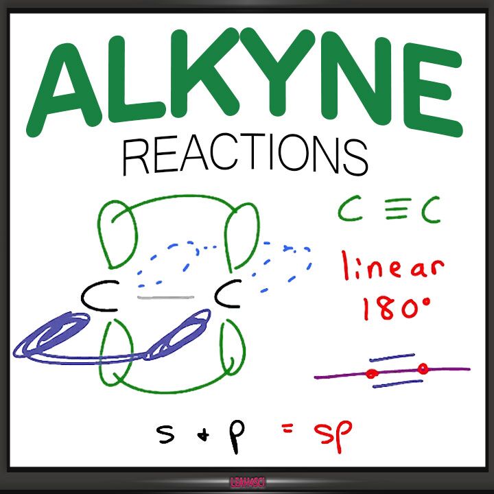 alkyne tutorial video series organic chemistry leah4sci