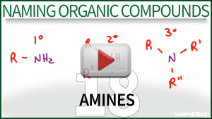 Naming Amines Tutorial Leah4sci Orgo