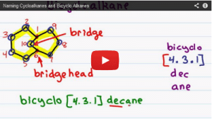 Nomenclature Tutorial Video 5 cycloalkanes and bicyclo alkanes