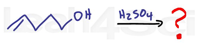 intramolecular acid catalyzed alcohol addition alkene reaction practice question