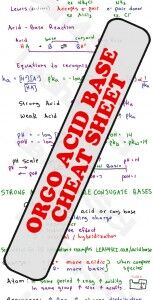 Oragnic chemistry acid base cheat sheet study guide preview