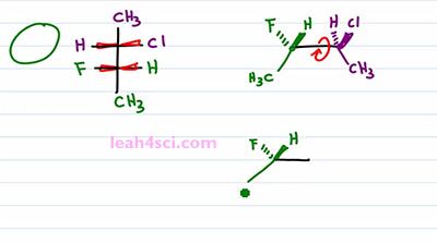 Converting Sawhorse to Fischer Projection 5