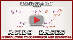 Introduction to MCAT Acids and Bases Conjugates and Reactions video