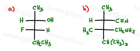 Fischer Projection Quiz Question #3