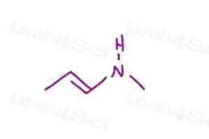 Resonance Quiz practice question with enamine