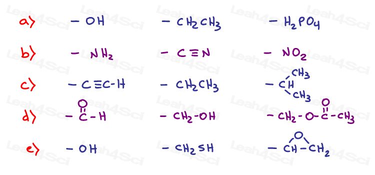 Stereochemistry Practice Cahn Ingol Prelog Ranking Rules