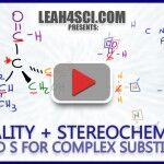 R and S configurations for complex chiral molecules