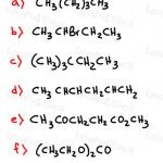 Skeletal Structures Practice condensed to line structure