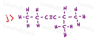 Skeletal Structures Practice lewis to line structure j