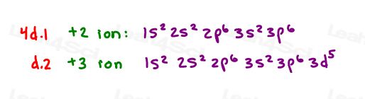 Full electron configurations for practice with charges