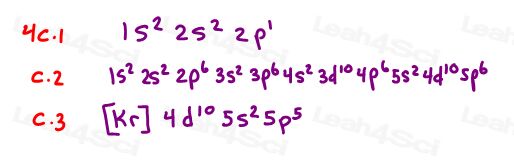 full Electron configurations for practice