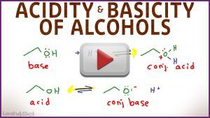 Alcohols Acidity and Basicity of Allcohols play