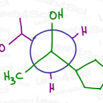 Drawing complex Newman Projections Organic chemistry art