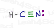 HCN formonitrile cyanic acid lewis structure