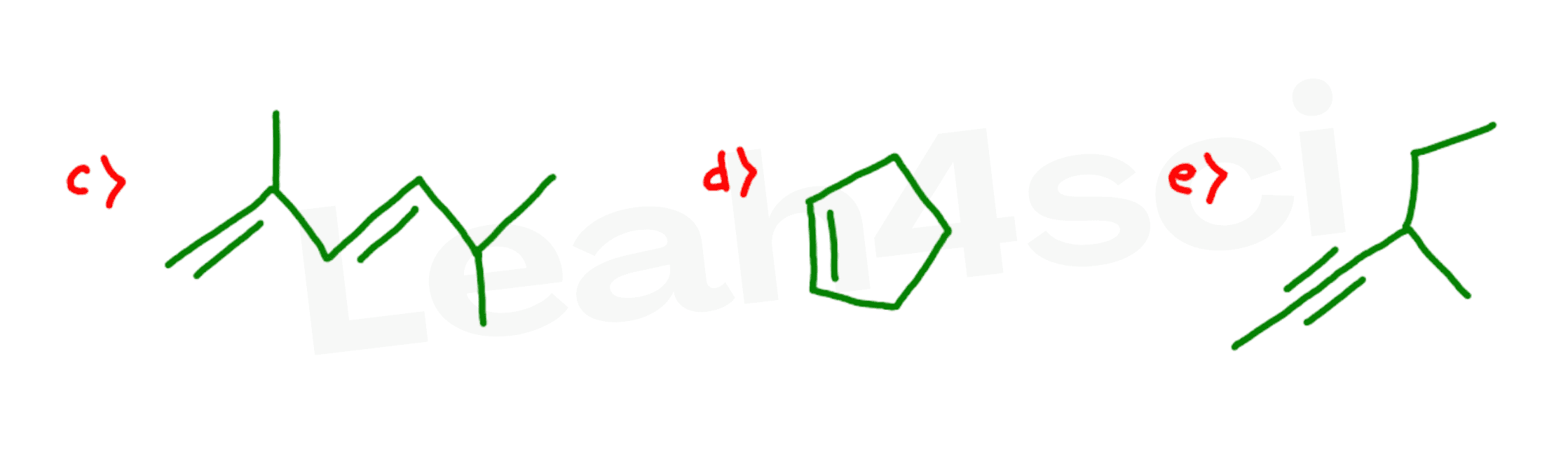 alkene and ring naming practice